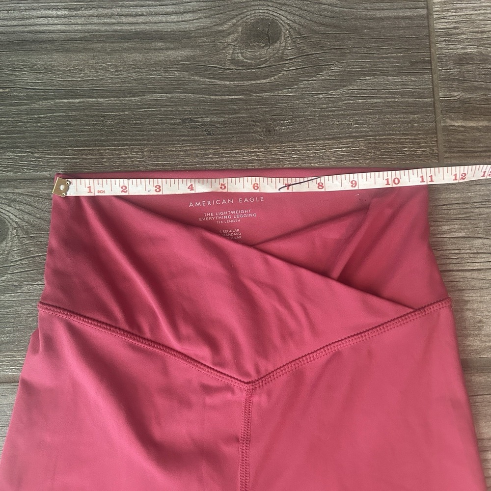 American Eagle The Lightweight Everything Legging 7/8 Length Bright Pink Size S - Picture 3 of 7